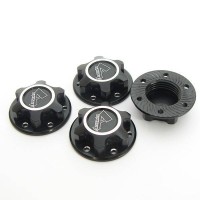 Answer-RC v2 Lightweight Locking Wheel Nut 1.0mm - 4pk - Black