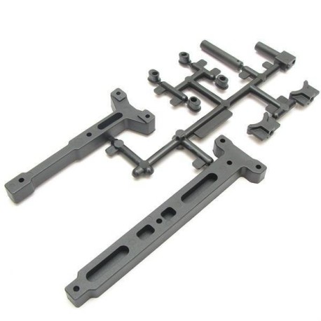 SWORKz 1/10 S14-3 Plastic Center Chassis T-Brace Set (Standard Material)