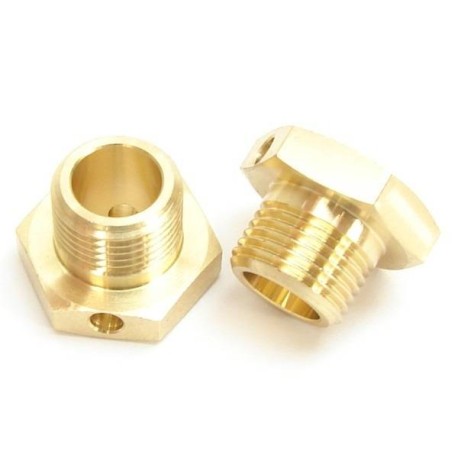 HB RACING Brass Wheel Hex Hub 2pcs - 2pcs