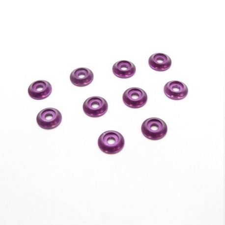 TWORK's Aluminum M3 Hex. Socket Button Head Washer PURPLE - 10pcs