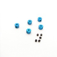 TWORK's Aluminum 2mm Bore Collar TAMIYA BLUE - 5pcs