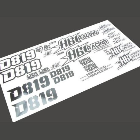 HB RACING D819 Decal