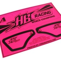 Answer-RC HB Racing Wing Skin - Fluorescent Pink