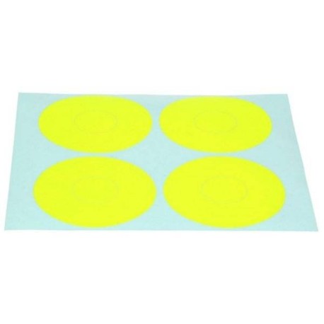 Performa 1/8 Buggy Wheel Sticker - Yellow -4pcs