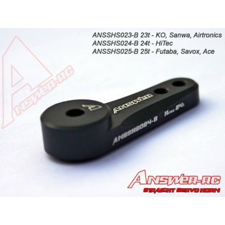 23t Answer-RC Straight Servo Horn Red