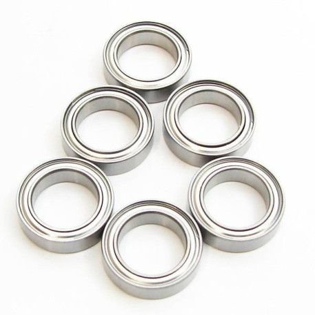 SWORKz Competition 10x15x4mm Bearings Metal Case -6pcs