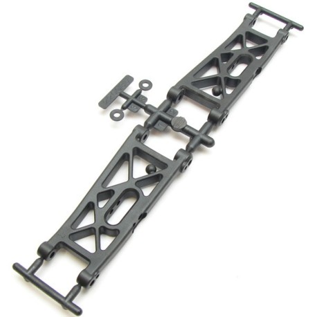 SWORKz S12-2 Front Lower Arm Set in Carbon-composite Material (Hard)