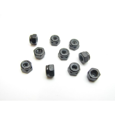 M4mm Nut Lock (BK)(10PC)