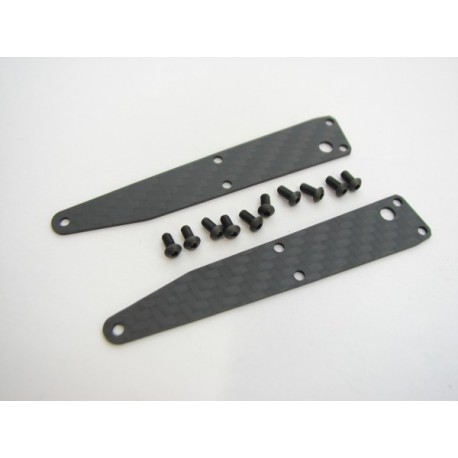 S35-T2/e Pro-composite Carbon Front Upper Arm Cover (1.0mm)(2pc)