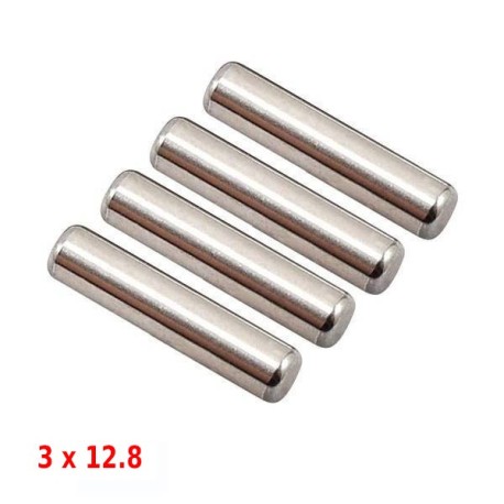 Answer-RC Hardened Steel Pins 3mm x 12.8mm - 4 pcs