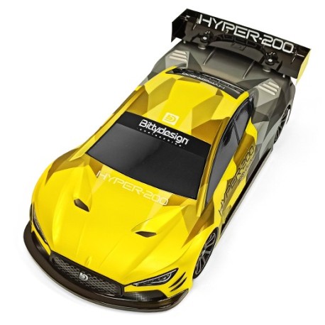 Bittydesign HYPER 200mm Clear NITRO bodyshell - Light