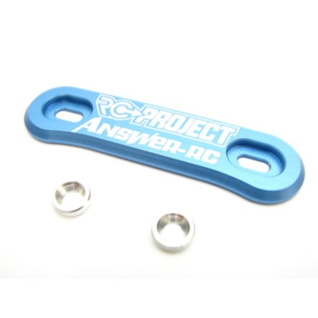 RC-Project One Piece Wing Button in Ergal 7075 T6 - BLUE - ANSWER-RC logo