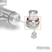 Bittydesign Nozzle Cap option 0.3mm for Caravaggio gravity-feed airbrush dual-action