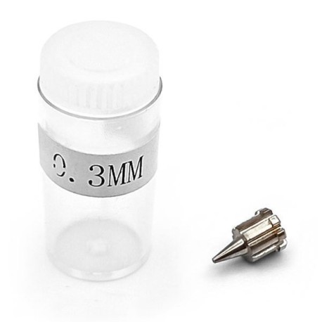 Bittydesign Hybrid Nozzle thread-less option 0.3mm for Caravaggio gravity-feed airbrush dual-action