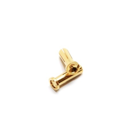 Maclan 5mm Low Profile Gold Bullet Connectors (2)