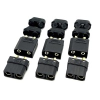 Maclan XT90 connectors (Black 3 Female + 3 Male)