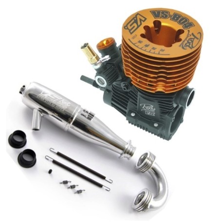 VS RACING .21 B04 Competition Buggy Engine w. 2135 Pipe set