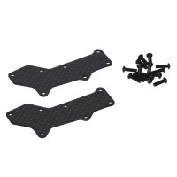 HB RACING D8 World Spec Front Woven Graphite Arm Covers