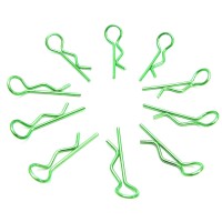 Answer-Rc Large Body Clips 1/8th Green 10 pcs