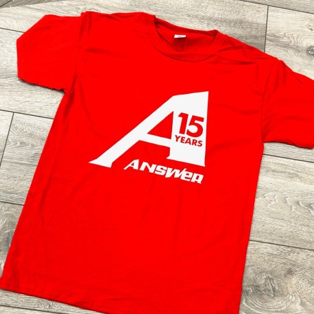 Answer-RC 15 Year Anniversary T-Shirt - Red (Small)