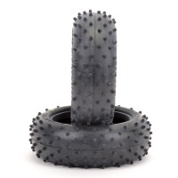 Schumacher Mini Spike 2 Rear Tyres - Yellow (Pr)