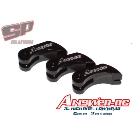 Answer-RC 3 Shoe High Bite Low Wear Set With 3 Sets of Springs