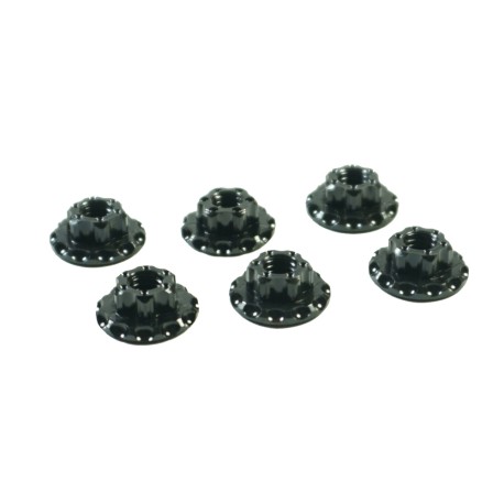 SWORKz Wheel Nut Light special M4 Aluminium 7075 BK 6pcs