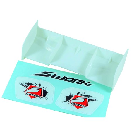 SWORKz 1/8 Off Road BIG FLAPS Pro-Speed 2.0 Race Wing (White)