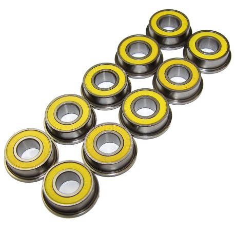 Answer-RC 6*13*5 Flanged "SP" Bearings 10pk Rubber Seal / Metal Shield.