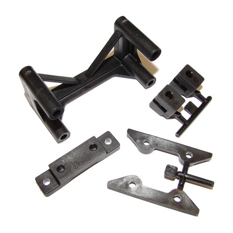 SWORKz Steering Servo Mount & Rear Upper Deck Holder Set