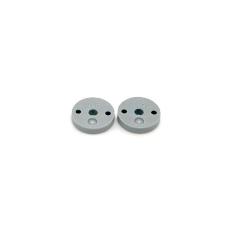 SWORKz 1/10 Pro-Shock Precision Plastic Shock Piston Flat Type (1.6X2Holes) - 2Pc