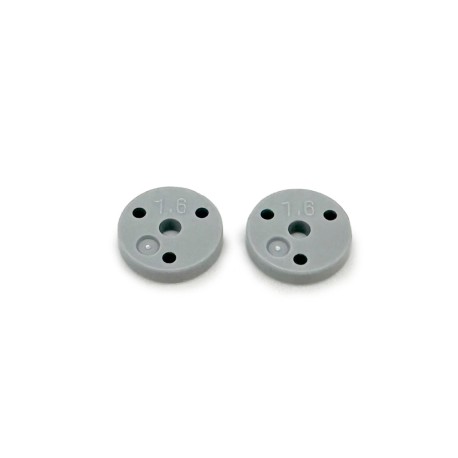 SWORKz 1/10 Pro-Shock Precision Plastic Shock Piston Flat Type (1.6X3Holes) - 2Pc