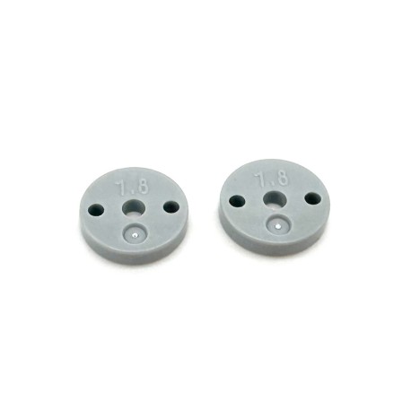 SWORKz 1/10 Pro-Shock Precision Plastic Shock Piston Flat Type (1.8X2Holes) - 2Pc