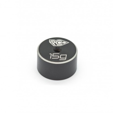 RC-Project Small Brass Black Weight - 15g - 1Pc