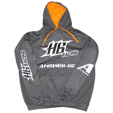 Answer-RC HB Racing Team Hoodie V2 - Grey/Orange