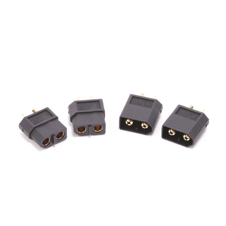 MonkeyKingRC XT60 Plug M/F - 2Pr - Black