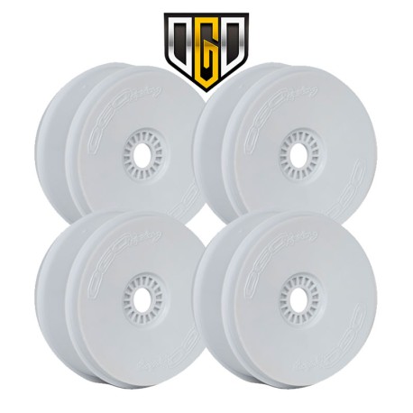 OGO 1/8th Buggy White Wheels 4pcs V2