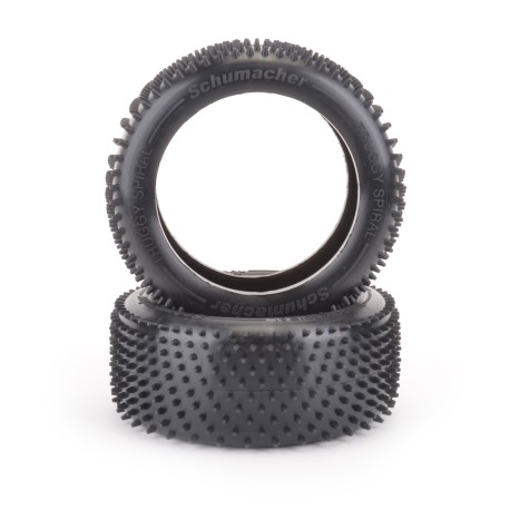 Schumacher Spiral 1/8 Truggy Tyre - Silver - 2Pcs