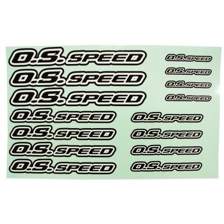 OS Speed Pro Decal / Sticker Sheet 2023 (Black)