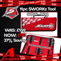 SWORKz Complete Tool Set - 11 Tools & Storage Bag