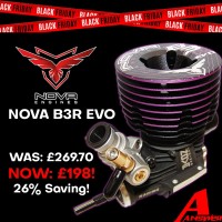 NOVA B3R EVO .21 3-Port Buggy Engine w/Ceramic Bearing & DLC Crank