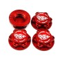 RC-Project Ultra-Lightweight Wheel Nuts - Fine Thread M12x1.0 (Red)