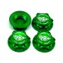 RC-Project Ultra-Lightweight Wheel Nuts - Fine Thread M12x1.0 (Green)