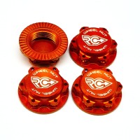 RC-Project Ultra-Lightweight Wheel Nuts - Fine Thread M12x1.0 (Orange)