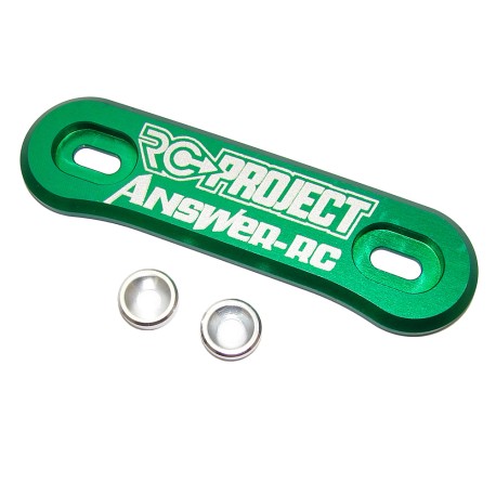 RC-Project One Piece Wing Button in Ergal 7075 T6 - Green