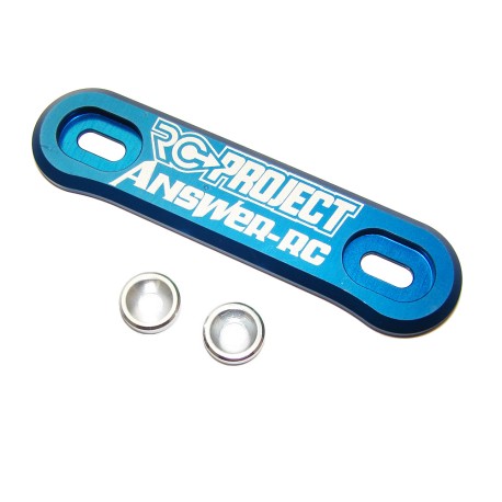 RC-Project One Piece Wing Button in Ergal 7075 T6 - BLUE - ANSWER-RC logo