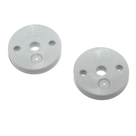 SWORKz 1/10 BBS Precision Plastic Shock Piston Flat Type (1.6X2Holes)(13mm)(2PC)