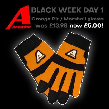 Answer-RC Pit Gloves (Orange/Black)