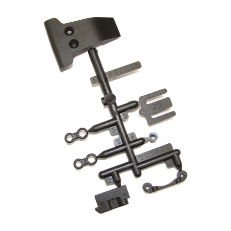 SWORKz S12-3 Plastic Accessories Part Set(Front Bumper/One Unit Servo Holder/Sway Bar Ball End)