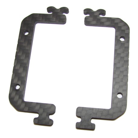 SWORKz S12-3 Pro-composite Carbon Fiber Battery Case with Holder (2PC)